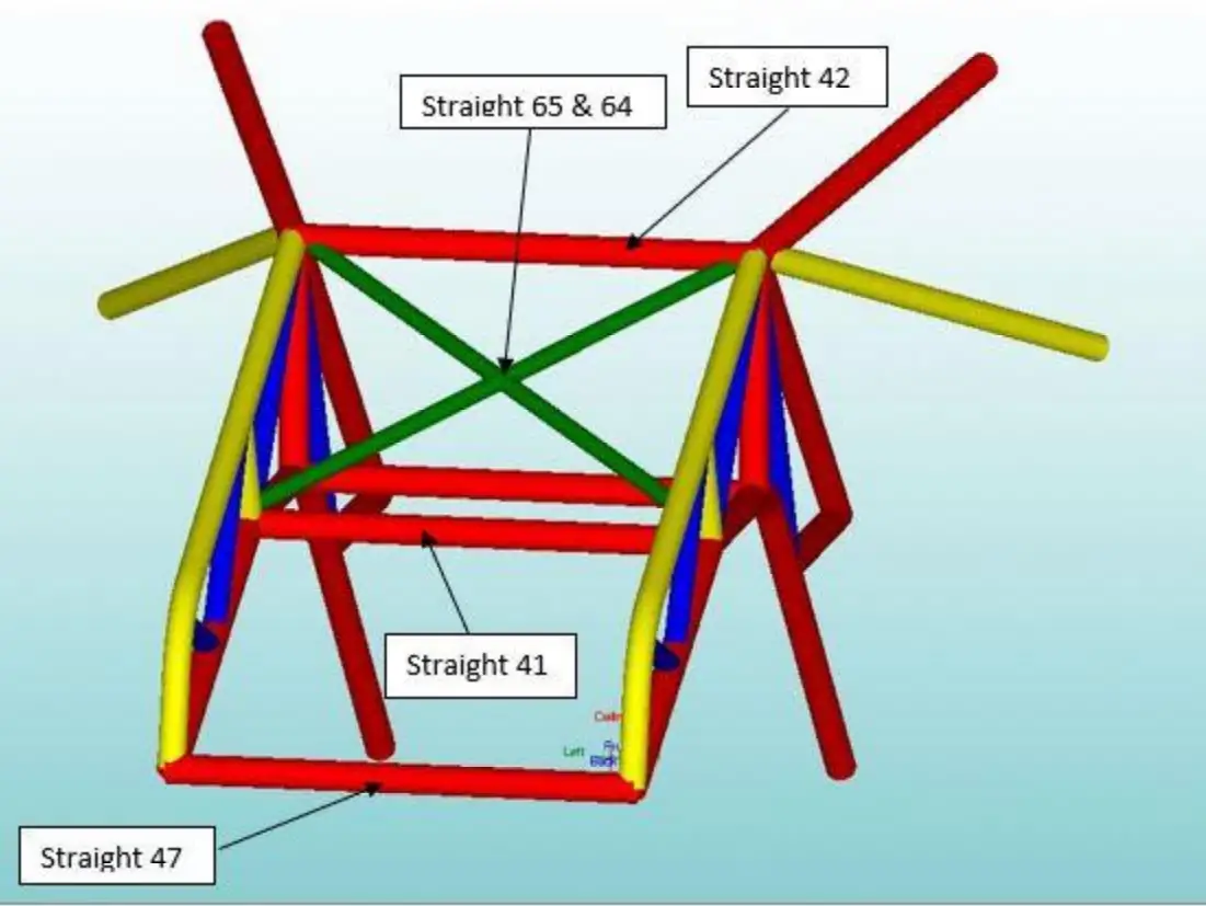 MOORE RACE CHASSIS MRC Foxbody 25 3 Cage Kit with Backhalf - Fig4