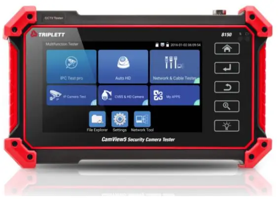 TRIPLETT 8150 CamView5 IP 1080P HD CCTV Tester -- 2