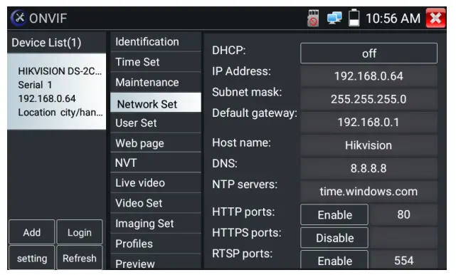 TRIPLETT 8150 CamView5 IP 1080P HD CCTV Tester -- Network