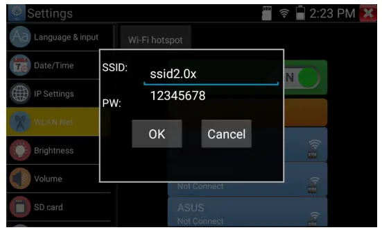 TRIPLETT 8150 CamView5 IP 1080P HD CCTV Tester --Select and press
