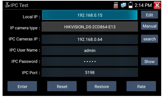 TRIPLETT 8150 CamView5 IP 1080P HD CCTV Tester -- camera