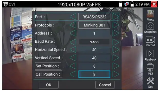 TRIPLETT 8150 CamView5 IP 1080P HD CCTV Tester -- control
