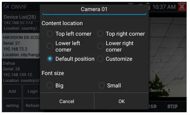 TRIPLETT 8150 CamView5 IP 1080P HD CCTV Tester -- modification