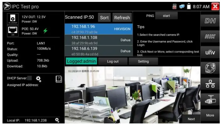 TRIPLETT 8150 CamView5 IP 1080P HD CCTV Tester -- pro