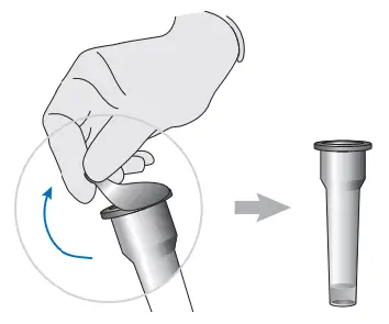 Collecting and preparing nasal sample Figure 1