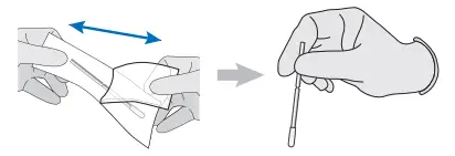 Collecting and preparing nasal sample Figure 2