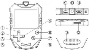 AGPTEK K1 Music Player - Buttons and Control