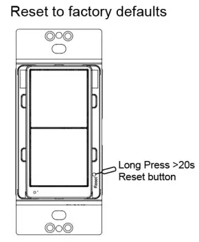 Figure 10 Reset to Factory Defaults