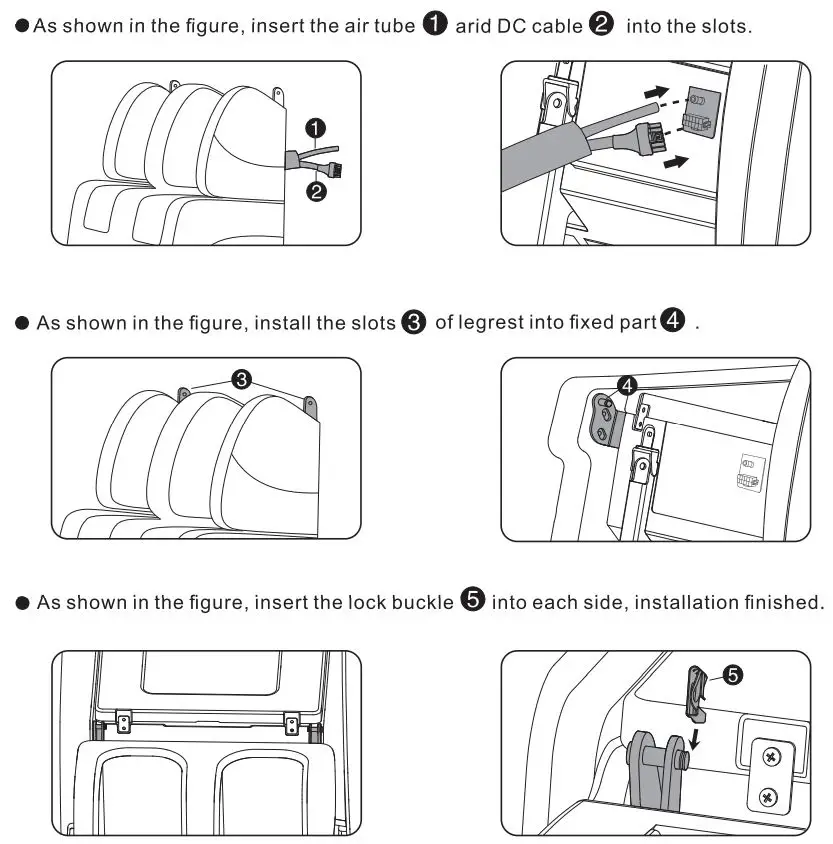 Lifesmart R8370 3D Zero Gravity Massage Chair with Bluetooth Speaker and Body Scan Instruction Manual - How to assemble the largest
