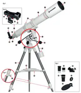 BRESSER 0115660 First Light Refracting Telescope - fig 1