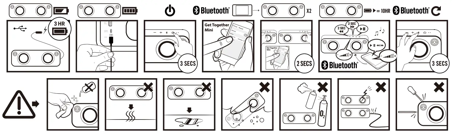 MARLEY Get Together Mini Bluetooth Wireless Speaker