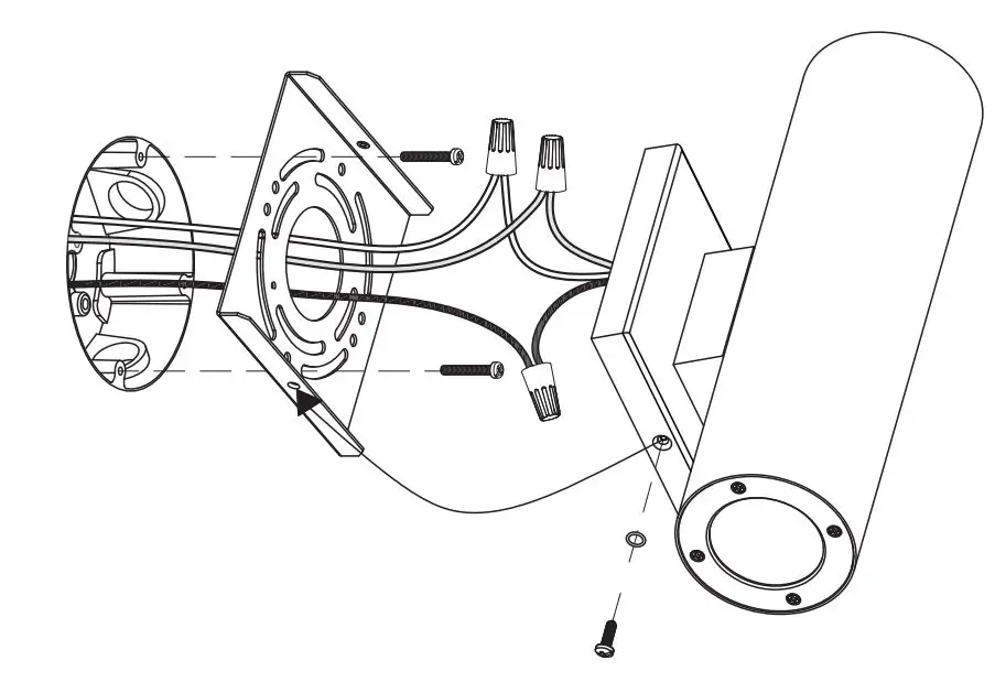 super bright leds WSR-30K20-UDBL 11 Inch Black Round Cylinder LED Wall Light fig2