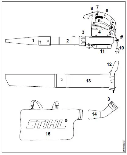 STIHL BGE 61 Electric Handheld Blower FIG-24