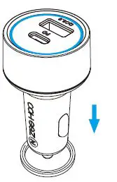 ZeeHoo Z0619 45W 2-Port Car Charger product 2