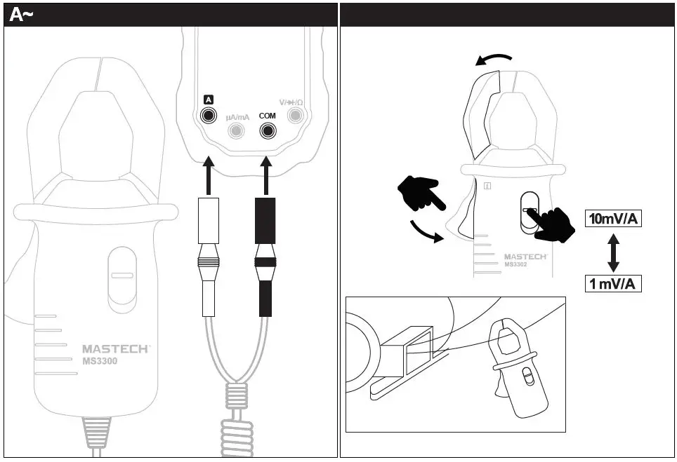 MASTECH MS3300 Digital Clamp Transducer Fig3