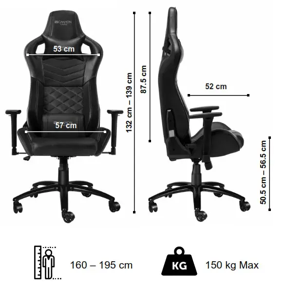 Asbisc Enterprises Office Chair User Manual - Device overview & technical specifications