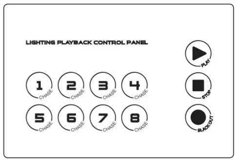 techtop 19632 WPR 8 Sets of Light Control Panels