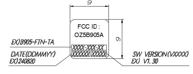 Ohsung Electronics B905A RF Remote Control Unit fig-2