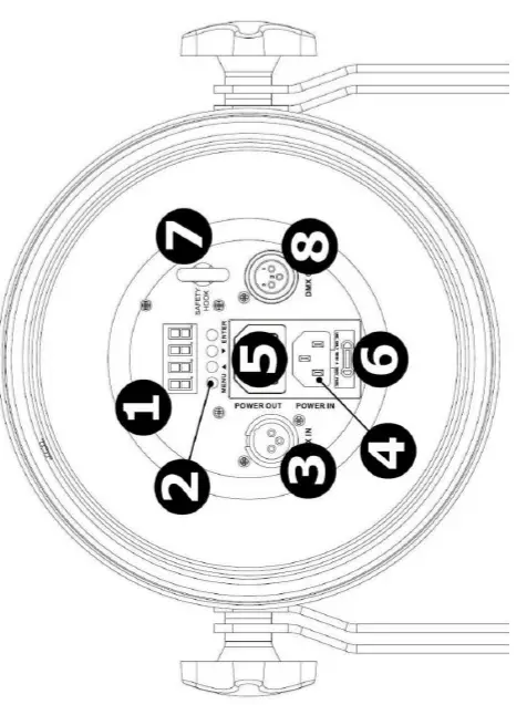 velleman HQLP10022 RGBW Chrome Sportlight Theatre Stage FIG 1