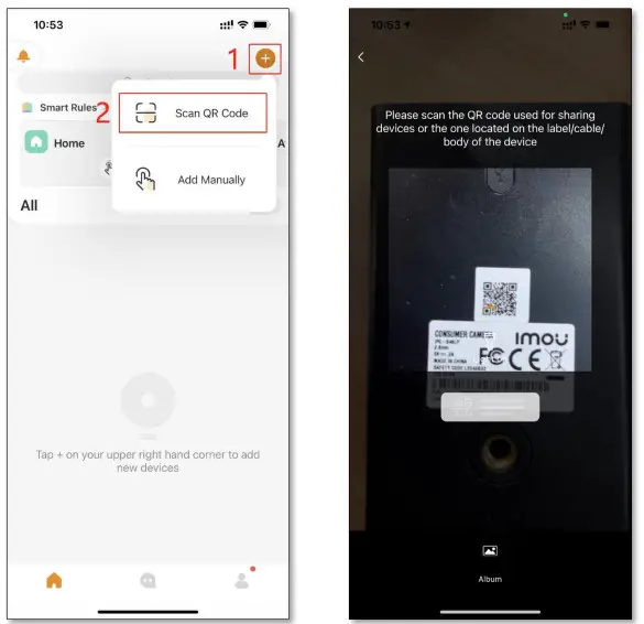 Imou IPC-B46LN Cell 2 Security Camera Wireless Outdoor- Scan the QR code