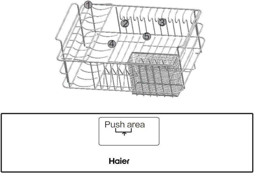 Haier HIS-X76SWA1 65 Litres Smart Sterilizer - Rack instructions