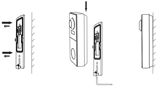 Installation with screws