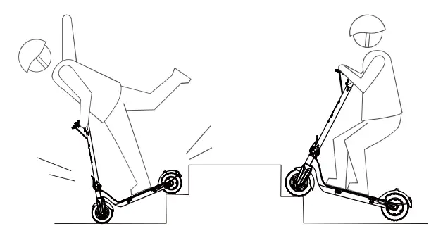 SMOOSAT SA3 Electric Scooter for Adult - jumping