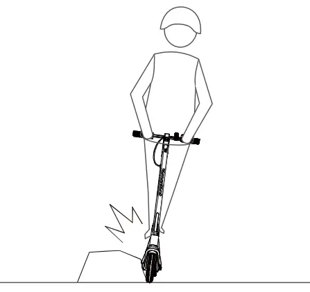 SMOOSAT SA3 Electric Scooter for Adult - obstacles