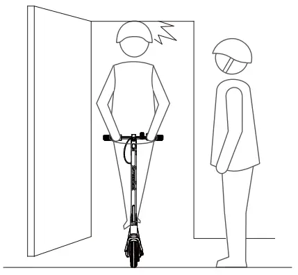 SMOOSAT SA3 Electric Scooter for Adult - overhead obstacles