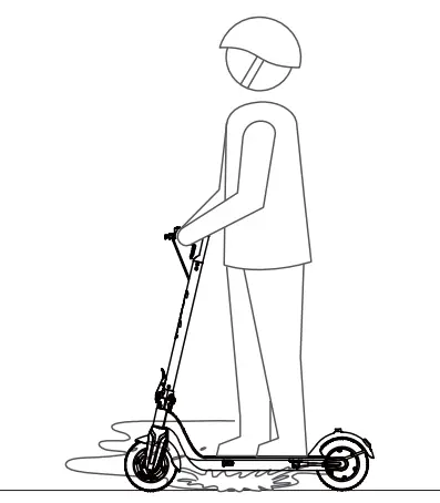 SMOOSAT SA3 Electric Scooter for Adult - ponding