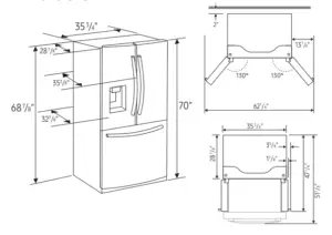 Samsung, Refrigerator, External Water & Ice Dispenser