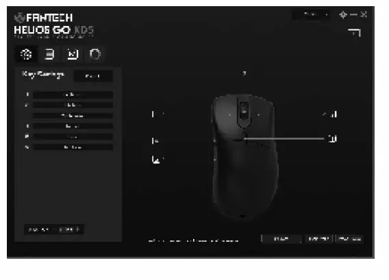 FANTECH Helios Go XD5 Pro Ergonomic Gaming Mouse 6