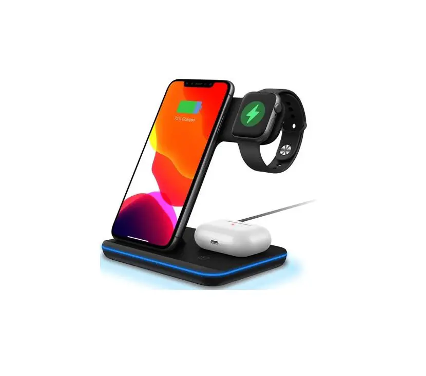 Toptrone Zb618 3-in-1 Wireless Charging Station Dock User Manual