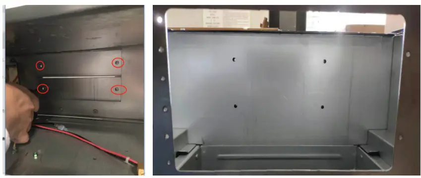 MRCOOL PHK05H Electric Heat Kit Owner's Manual - Remove the air duct sealing plate by removing the 4 screws