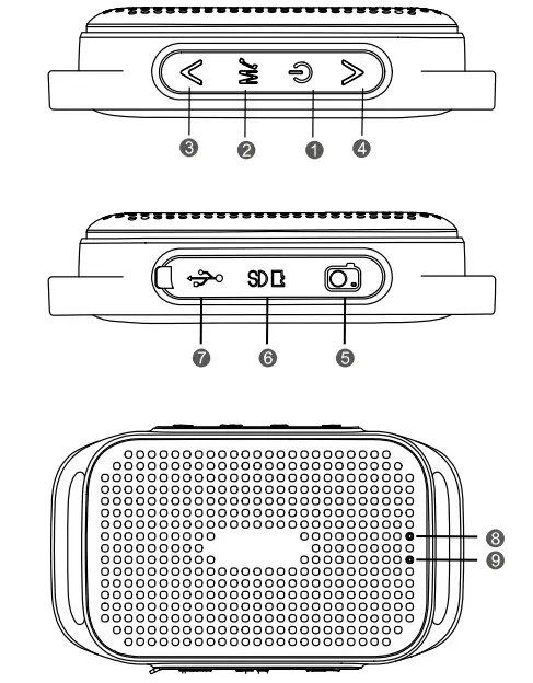 Smd Technologies VK 3134 Volkano Pumped Series Wearable Speaker with Armband - product instraction
