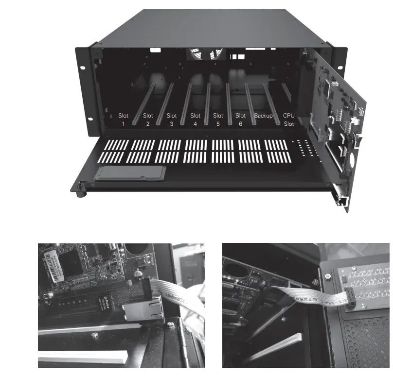 AtlasIED T112 TitanONE Smart Mainframe Power Amplifier Installation Guide - Insert the CPU Card