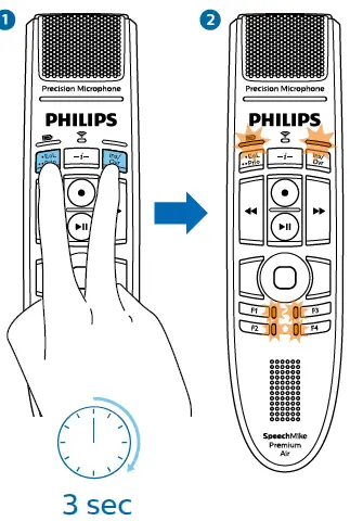 PHILIPS- SMP4000 SpeechMike -Premium -Air Wireless -Dictation -Microphone- FIG 3