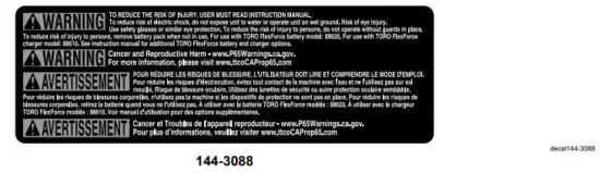 TORO 51831 Flex Force Power System 13 Inch or 15 Inch 60V MAX String Trimmer - SAFETY 4