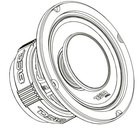 DS18 PRO HY8 4B 8 Inch Hybrid Mid Range Loudspeaker