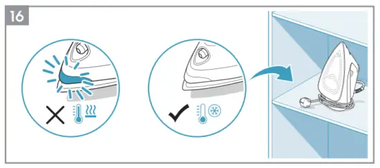 Hot soleplate indicator