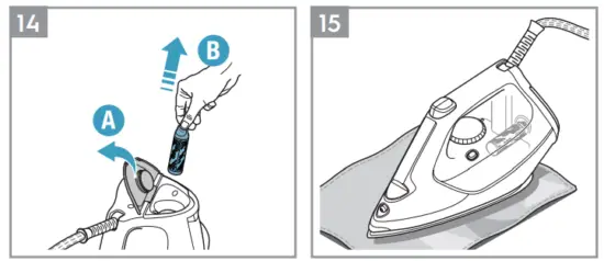 Cleaning the soleplate