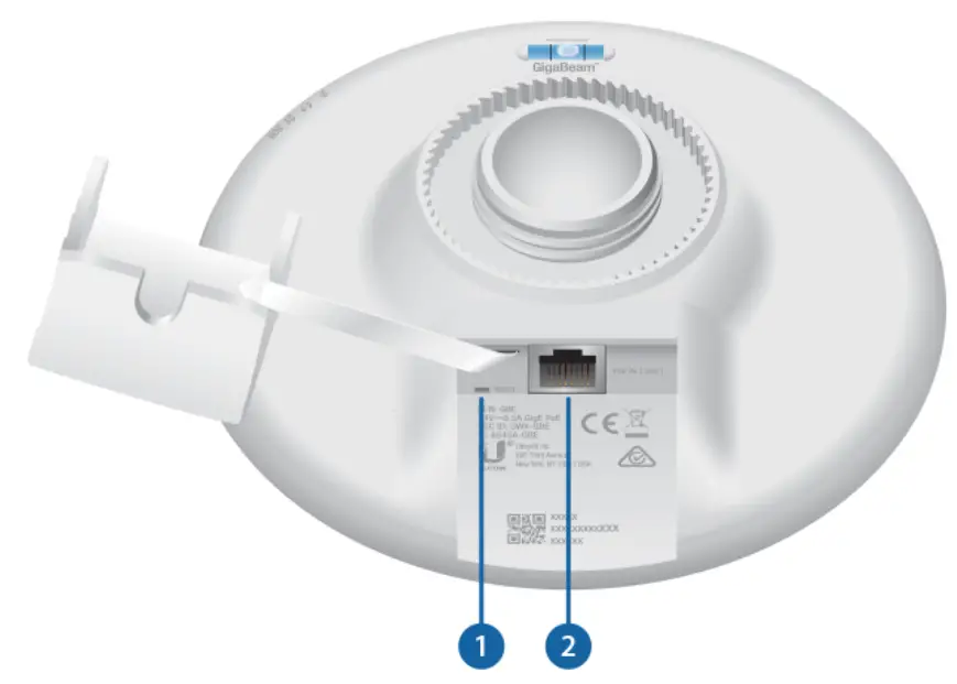 UBIQUITI GBE PLUS US Networks airMAX GigaBeam Plus 60 GHz Radio - Hardware Overview