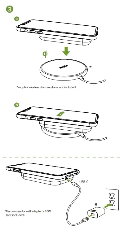 mophie 401006588 Juice Pack Connect Wireless Power Bank - 3