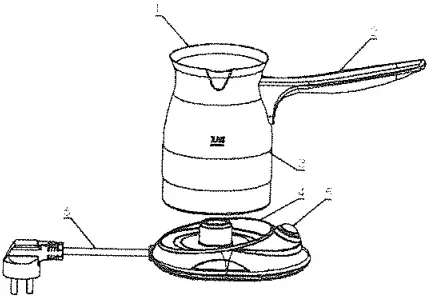 BRiKi BR-01S Greek Coffee Maker A