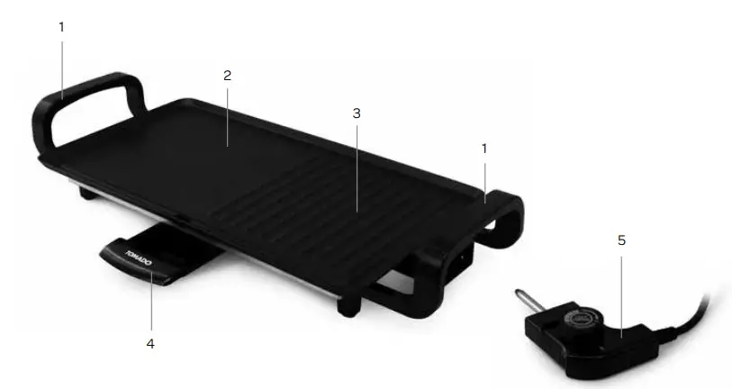 TOMADO TGT4525B Table Grill - figure 1