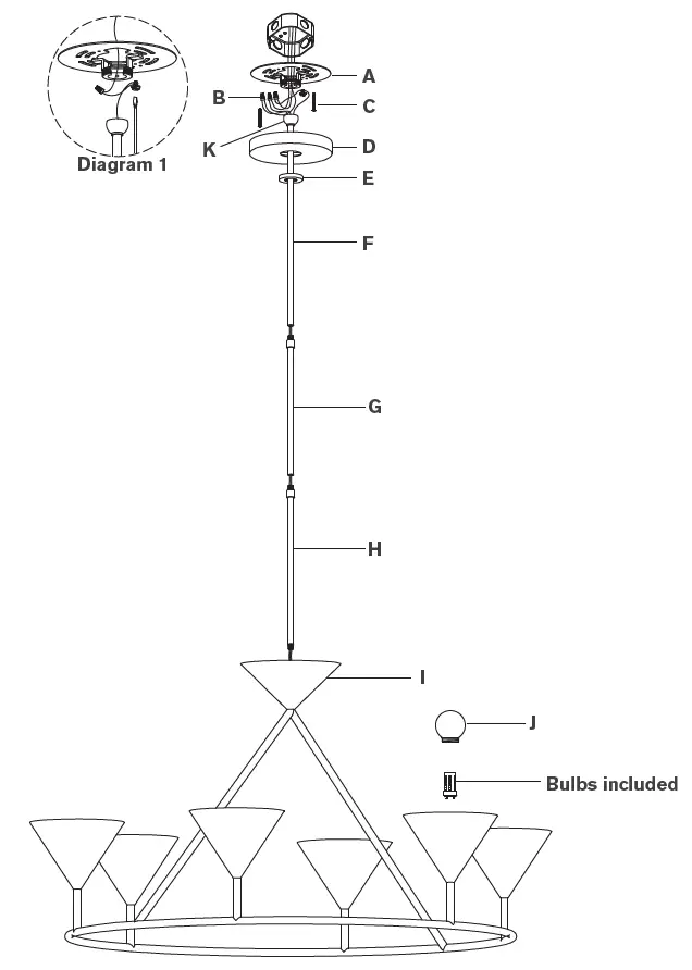 VISUAL COMFORT PCD 5205 Orsay Large Ring Chandelier-1