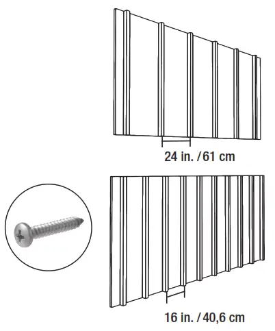 PROSALT 87772 PROCORE PVC Slatwall 8 ftx4 ft White - block wall
