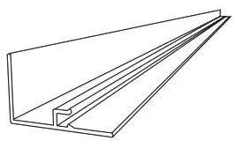 PROSALT 87772 PROCORE PVC Slatwall 8 ftx4 ft White - fig2