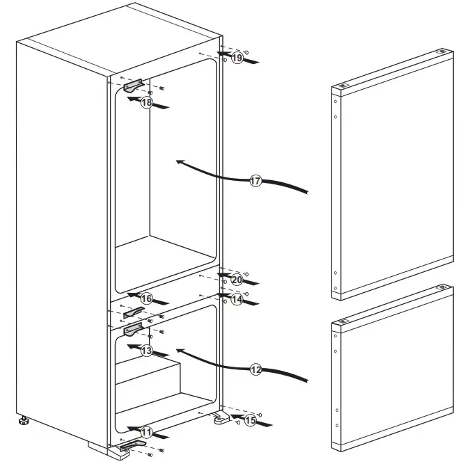 beko Refrigerator - Reversing the doors 1