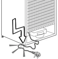 beko Refrigerator - power cable